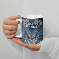 Aotearoa Iwi Ngati Mutunga Personalised Ceramic Mug Maori Kowhaiwhai Pattern
