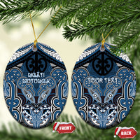 Aotearoa Iwi Ngati Mutunga Personalised Ceramic Ornament Maori Kowhaiwhai Pattern
