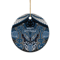 Aotearoa Iwi Ngati Mutunga Personalised Ceramic Ornament Maori Kowhaiwhai Pattern