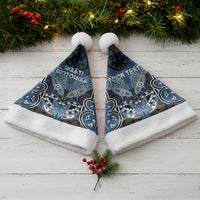 Aotearoa Iwi Ngati Mutunga Personalised Christmas Santa Hat Maori Kowhaiwhai Pattern