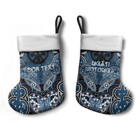 Aotearoa Iwi Ngati Mutunga Personalised Christmas Stocking Maori Kowhaiwhai Pattern