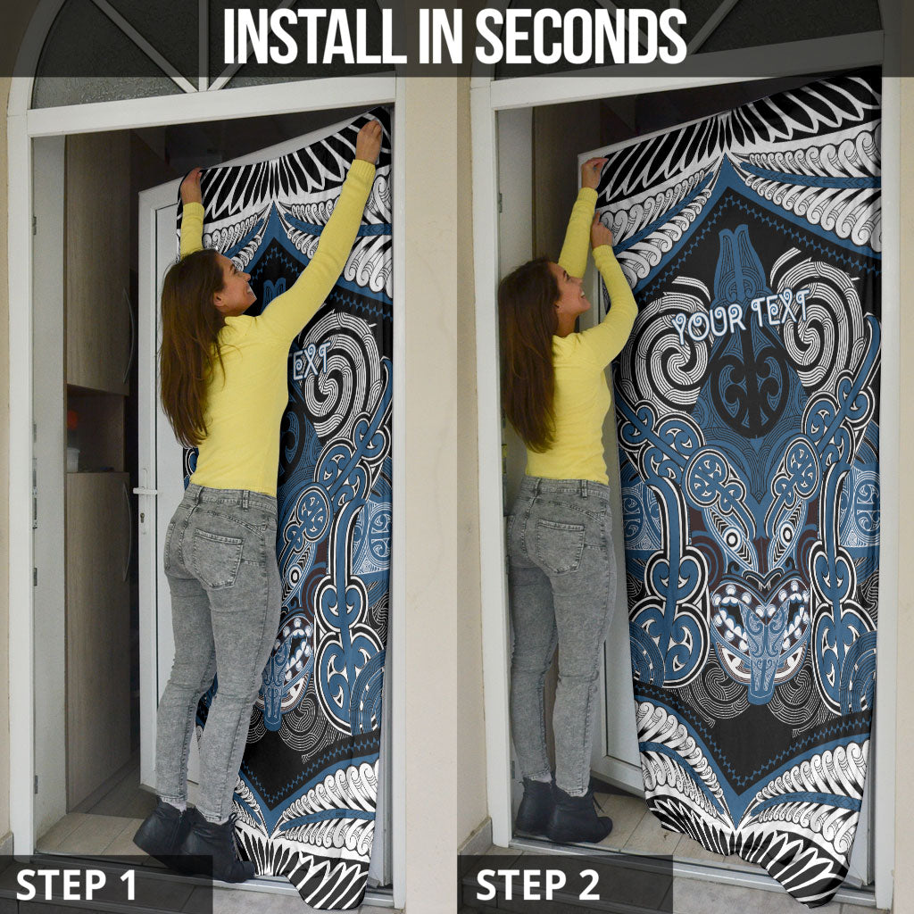 Aotearoa Iwi Ngati Mutunga Personalised Door Cover Maori Kowhaiwhai Pattern