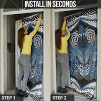Aotearoa Iwi Ngati Mutunga Personalised Door Cover Maori Kowhaiwhai Pattern