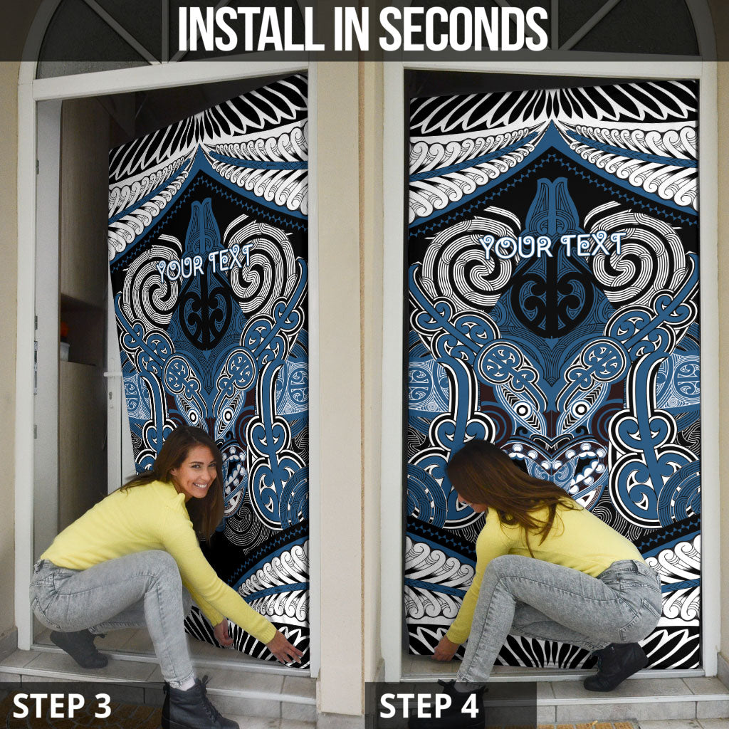 Aotearoa Iwi Ngati Mutunga Personalised Door Cover Maori Kowhaiwhai Pattern