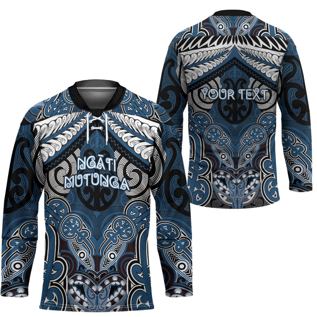 Aotearoa Iwi Ngati Mutunga Personalised Hockey Jersey Maori Kowhaiwhai Pattern