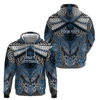 Aotearoa Iwi Ngati Mutunga Personalised Hoodie Maori Kowhaiwhai Pattern