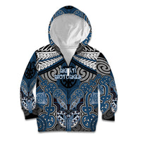 Aotearoa Iwi Ngati Mutunga Personalised Kid Hoodie Maori Kowhaiwhai Pattern