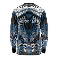 Aotearoa Iwi Ngati Mutunga Personalised Long Sleeve Shirt Maori Kowhaiwhai Pattern