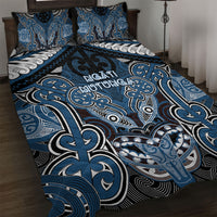 Aotearoa Iwi Ngati Mutunga Quilt Bed Set Maori Kowhaiwhai Pattern