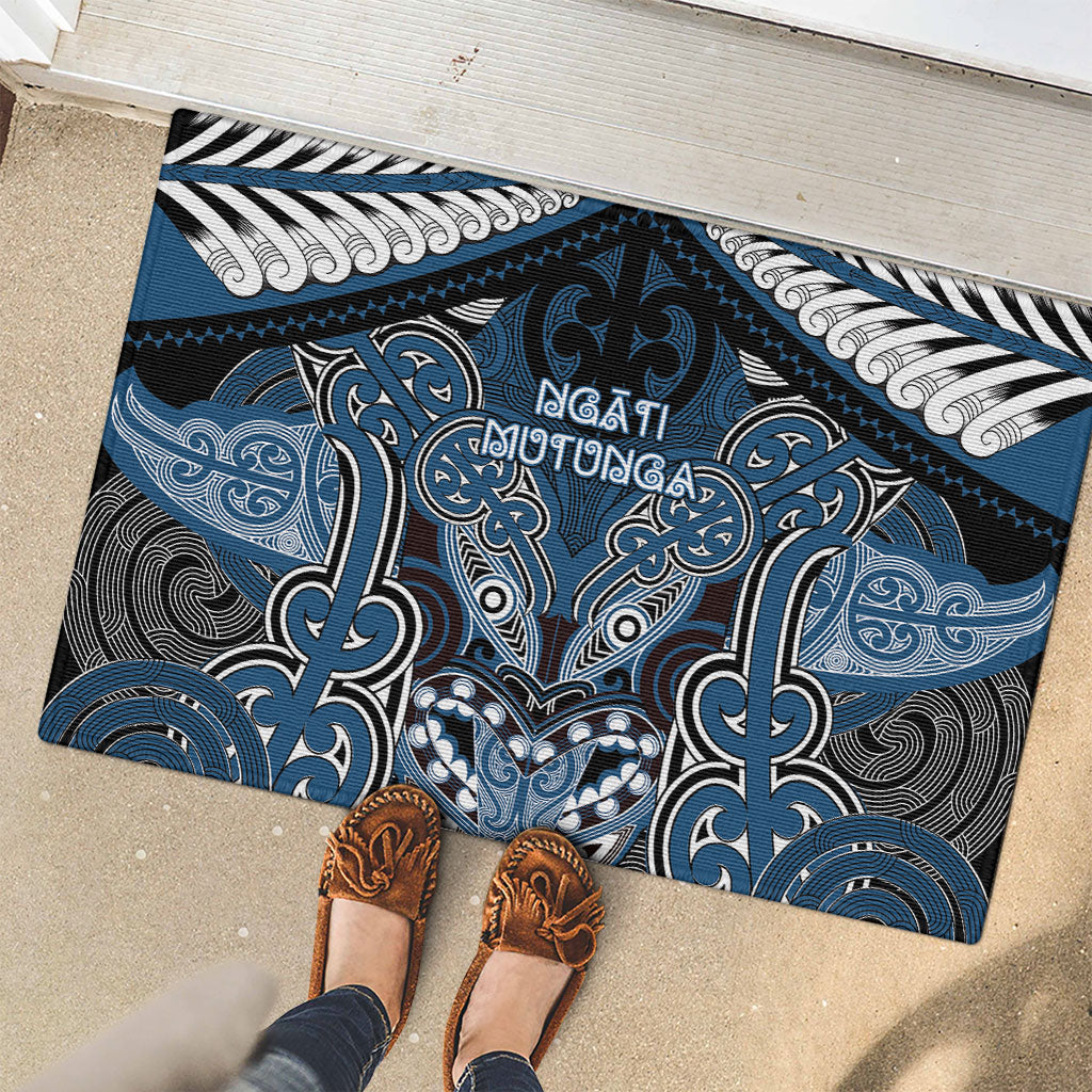 Aotearoa Iwi Ngati Mutunga Rubber Doormat Maori Kowhaiwhai Pattern