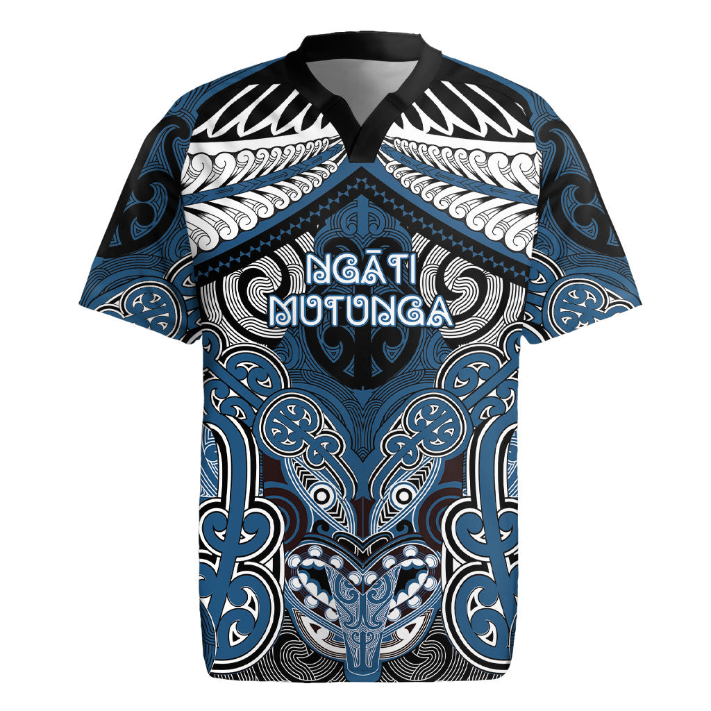 Aotearoa Iwi Ngati Mutunga Personalised Rugby Jersey Maori Kowhaiwhai Pattern