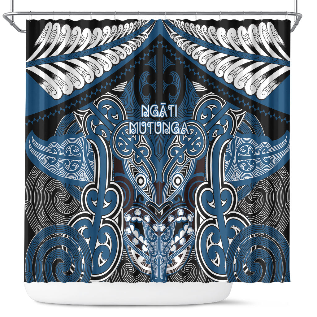 Aotearoa Iwi Ngati Mutunga Shower Curtain Maori Kowhaiwhai Pattern