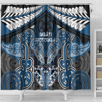 Aotearoa Iwi Ngati Mutunga Shower Curtain Maori Kowhaiwhai Pattern
