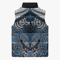 Aotearoa Iwi Ngati Mutunga Personalised Sleeveless Puffer Jacket Maori Kowhaiwhai Pattern