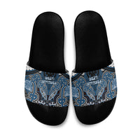 Aotearoa Iwi Ngati Mutunga Slide Sandals Maori Kowhaiwhai Pattern