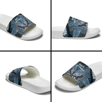 Aotearoa Iwi Ngati Mutunga Slide Sandals Maori Kowhaiwhai Pattern