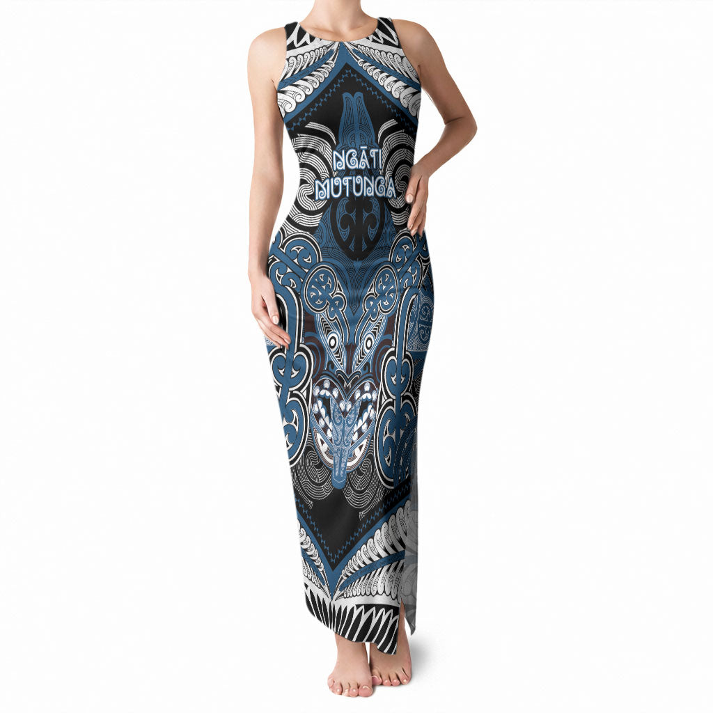 Aotearoa Iwi Ngati Mutunga Personalised Tank Maxi Dress Maori Kowhaiwhai Pattern