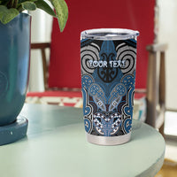 Aotearoa Iwi Ngati Mutunga Personalised Tumbler Cup Maori Kowhaiwhai Pattern