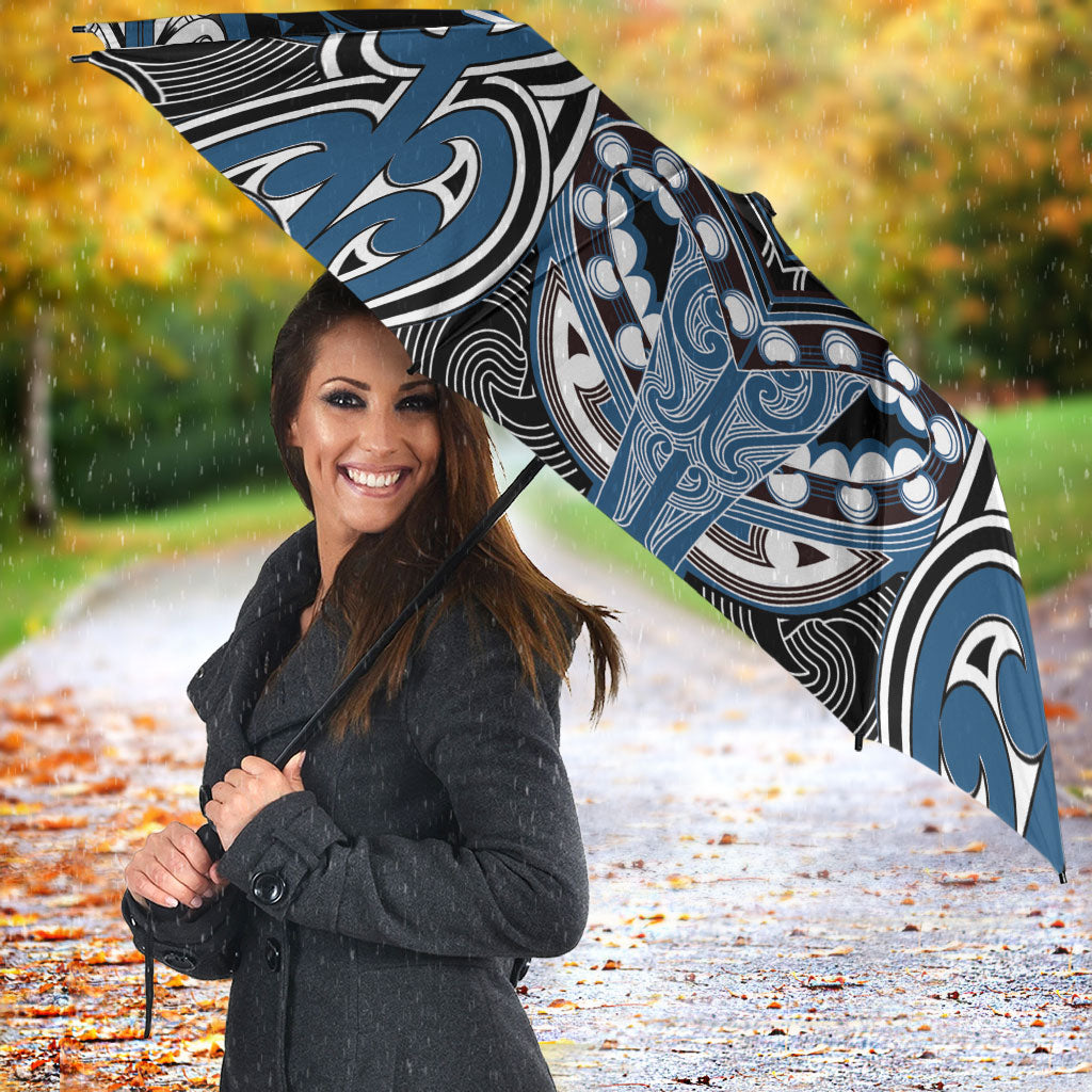 Aotearoa Iwi Ngati Mutunga Umbrella Maori Kowhaiwhai Pattern
