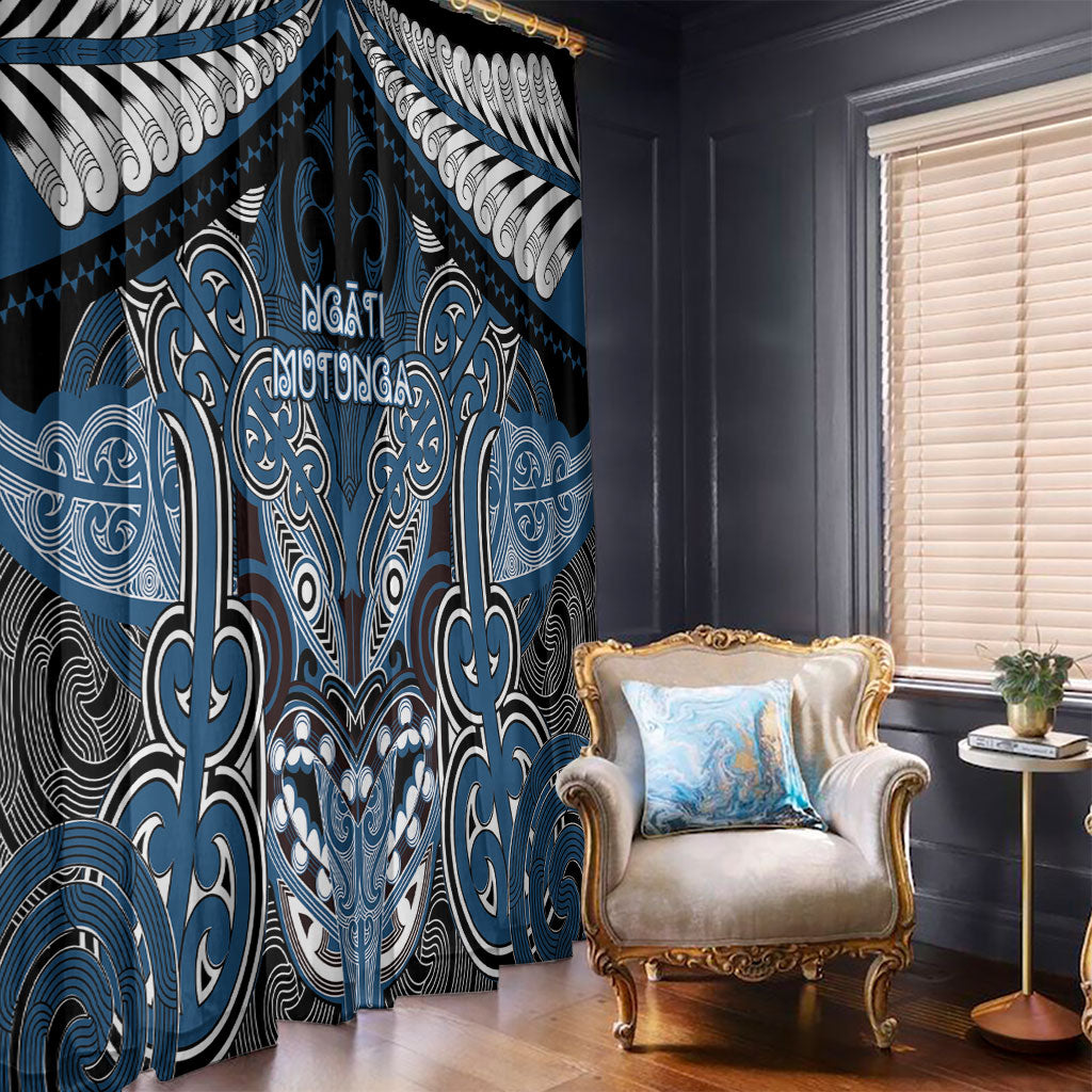 Aotearoa Iwi Ngati Mutunga Window Curtain Maori Kowhaiwhai Pattern
