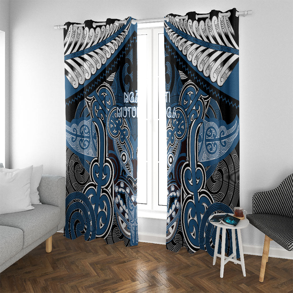 Aotearoa Iwi Ngati Mutunga Window Curtain Maori Kowhaiwhai Pattern
