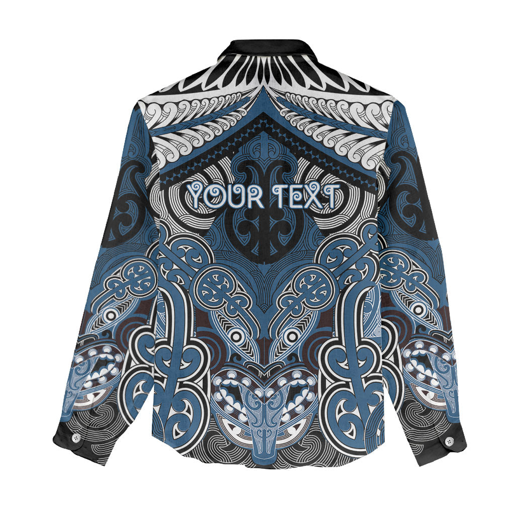 Aotearoa Iwi Ngati Mutunga Personalised Women Casual Shirt Maori Kowhaiwhai Pattern