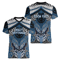 Aotearoa Iwi Ngati Mutunga Personalised Women V-Neck T-Shirt Maori Kowhaiwhai Pattern