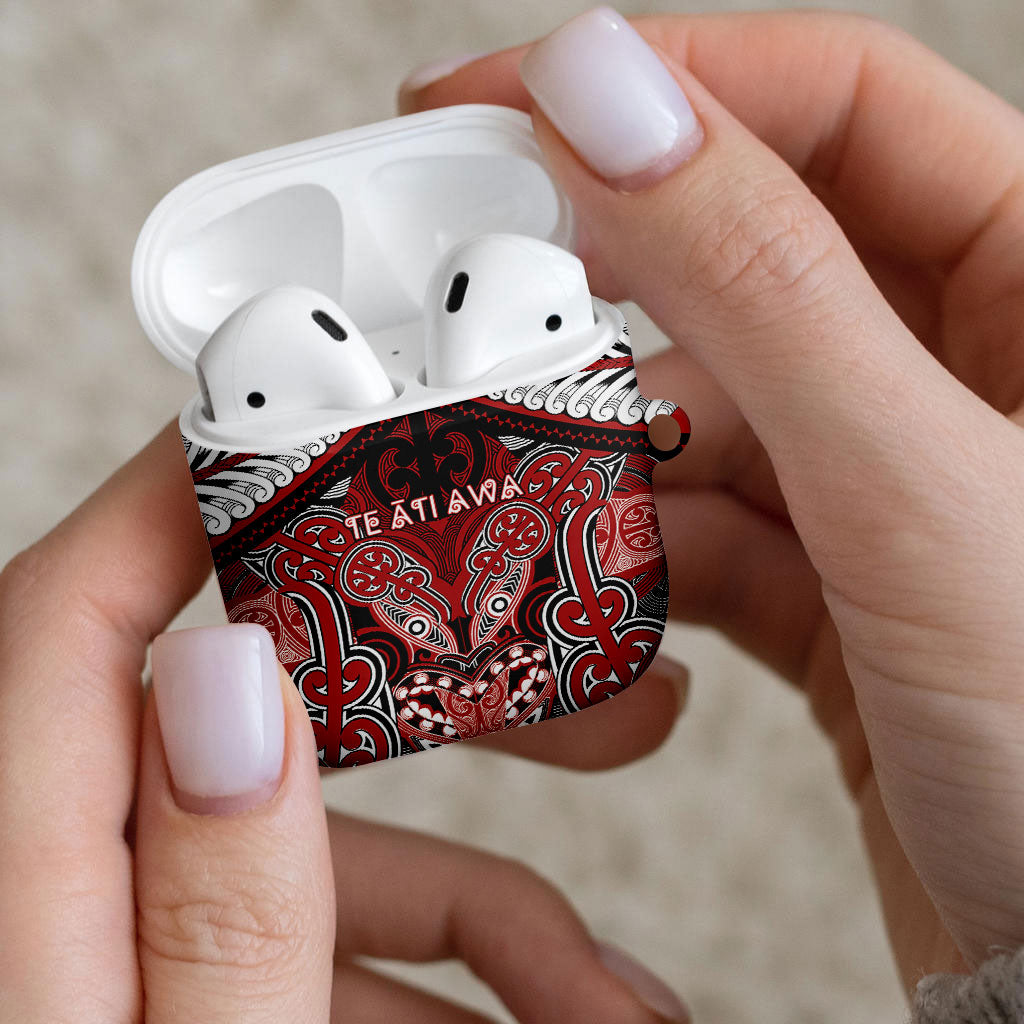 Aotearoa Iwi Te Ati Awa AirPods Case Maori Kowhaiwhai Pattern
