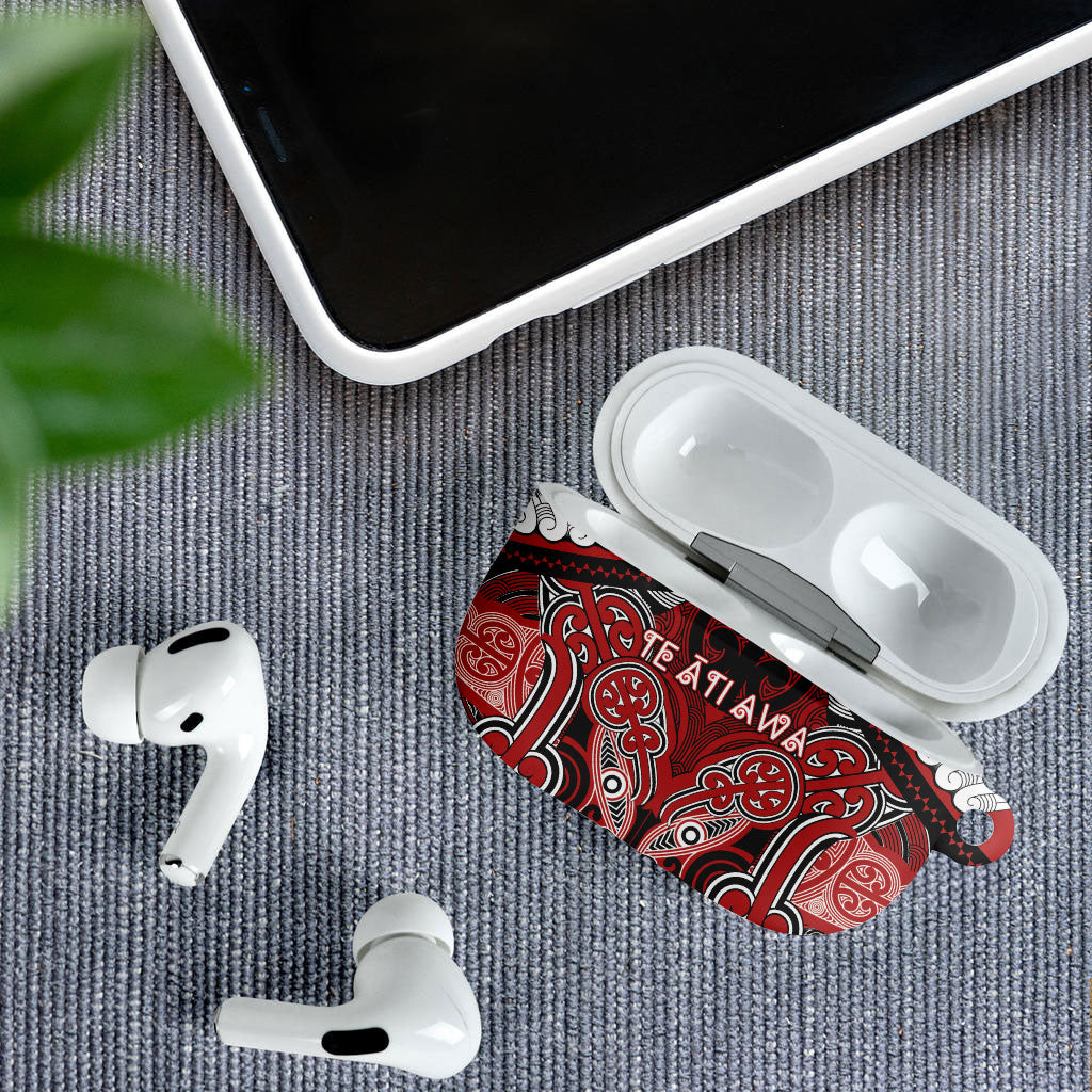 Aotearoa Iwi Te Ati Awa AirPods Case Maori Kowhaiwhai Pattern