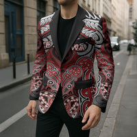 Aotearoa Iwi Te Ati Awa Personalised Blazer Maori Kowhaiwhai Pattern