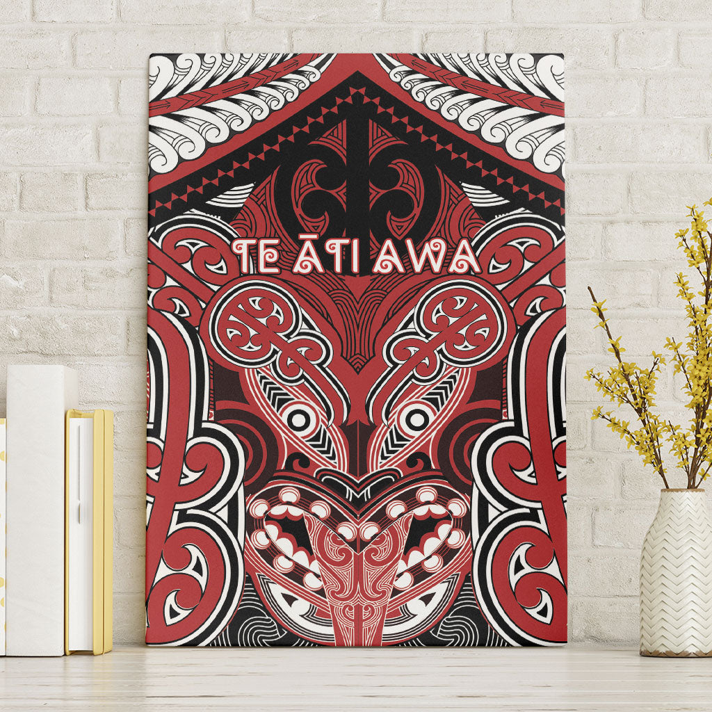 Aotearoa Iwi Te Ati Awa Canvas Wall Art Maori Kowhaiwhai Pattern