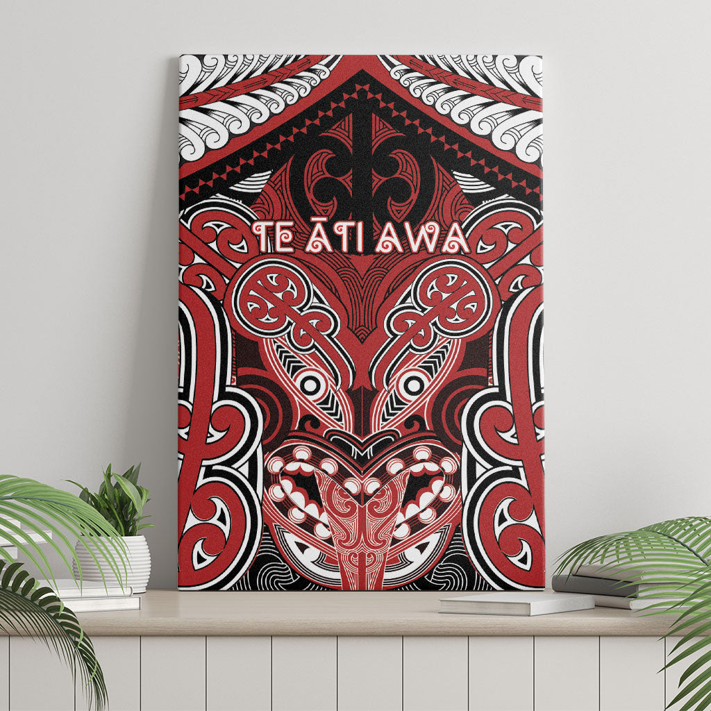 Aotearoa Iwi Te Ati Awa Canvas Wall Art Maori Kowhaiwhai Pattern