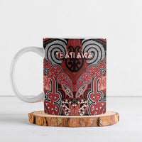 Aotearoa Iwi Te Ati Awa Personalised Ceramic Mug Maori Kowhaiwhai Pattern
