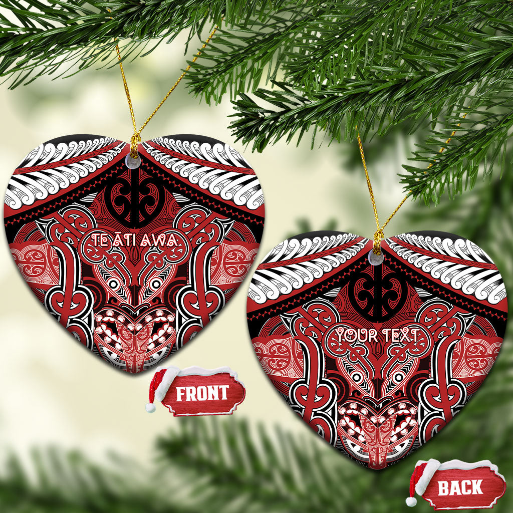 Aotearoa Iwi Te Ati Awa Personalised Ceramic Ornament Maori Kowhaiwhai Pattern