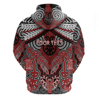 Aotearoa Iwi Te Ati Awa Personalised Hoodie Maori Kowhaiwhai Pattern