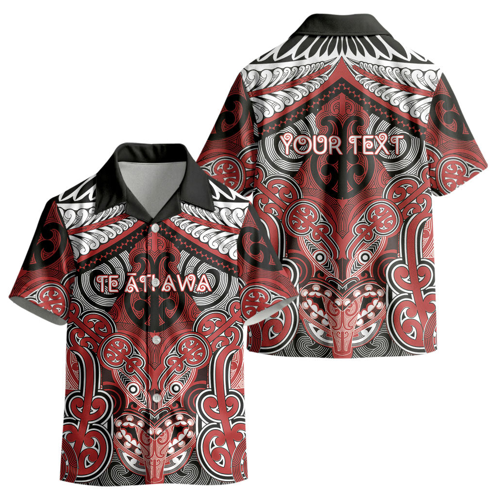 Aotearoa Iwi Te Ati Awa Personalised Kid Hawaiian Shirt Maori Kowhaiwhai Pattern