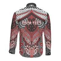 Aotearoa Iwi Te Ati Awa Personalised Long Sleeve Button Shirt Maori Kowhaiwhai Pattern