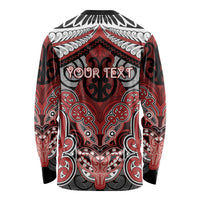 Aotearoa Iwi Te Ati Awa Personalised Long Sleeve Shirt Maori Kowhaiwhai Pattern