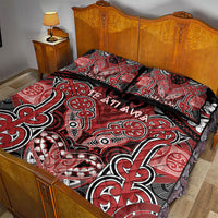Aotearoa Iwi Te Ati Awa Quilt Bed Set Maori Kowhaiwhai Pattern