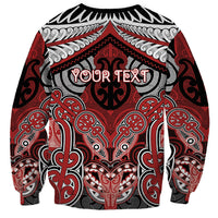 Aotearoa Iwi Te Ati Awa Personalised Sweatshirt Maori Kowhaiwhai Pattern