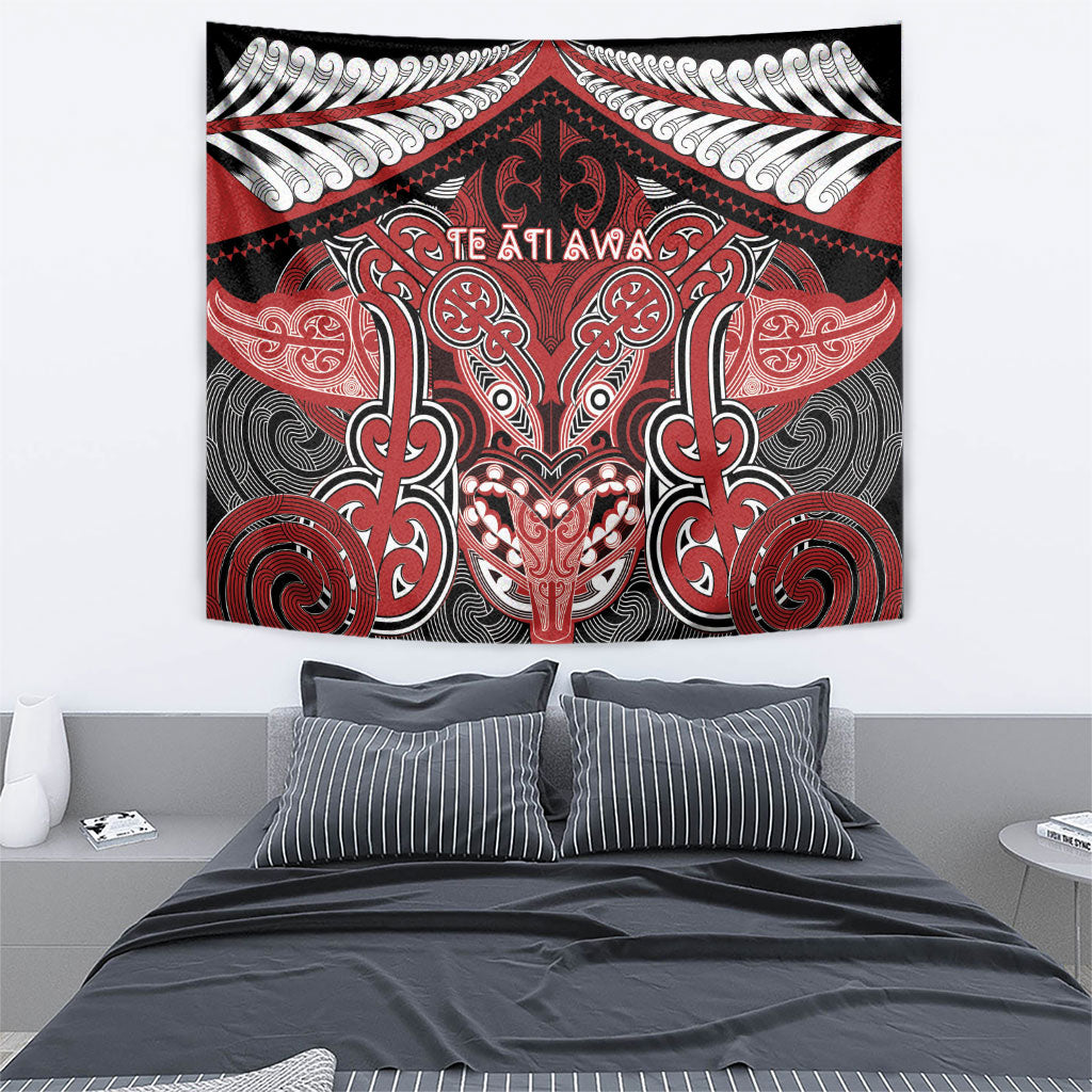 Aotearoa Iwi Te Ati Awa Tapestry Maori Kowhaiwhai Pattern