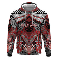 Aotearoa Iwi Te Ati Awa Personalised Zip Hoodie Maori Kowhaiwhai Pattern