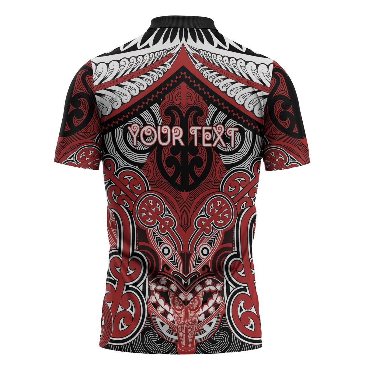 Aotearoa Iwi Te Ati Awa Personalised Zipper Polo Shirt Maori Kowhaiwhai Pattern