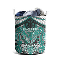 Aotearoa Iwi Ngati Maru Laundry Basket Maori Kowhaiwhai Pattern