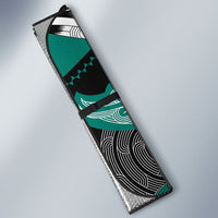 Aotearoa Iwi Ngati Maru Auto Sun Shade Maori Kowhaiwhai Pattern