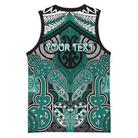 Aotearoa Iwi Ngati Maru Personalised Basketball Jersey Maori Kowhaiwhai Pattern
