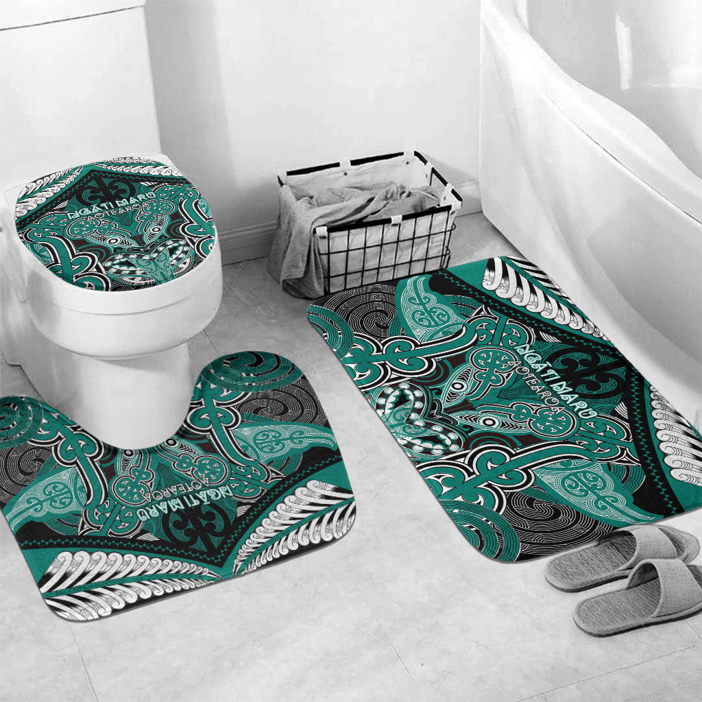 Aotearoa Iwi Ngati Maru Bathroom Set Maori Kowhaiwhai Pattern