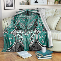 Aotearoa Iwi Ngati Maru Blanket Maori Kowhaiwhai Pattern