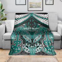 Aotearoa Iwi Ngati Maru Blanket Maori Kowhaiwhai Pattern