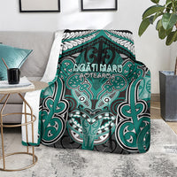 Aotearoa Iwi Ngati Maru Blanket Maori Kowhaiwhai Pattern